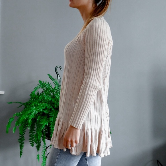 Free People Ribs and Ruffles Top in Pink - Picture 6 of 8